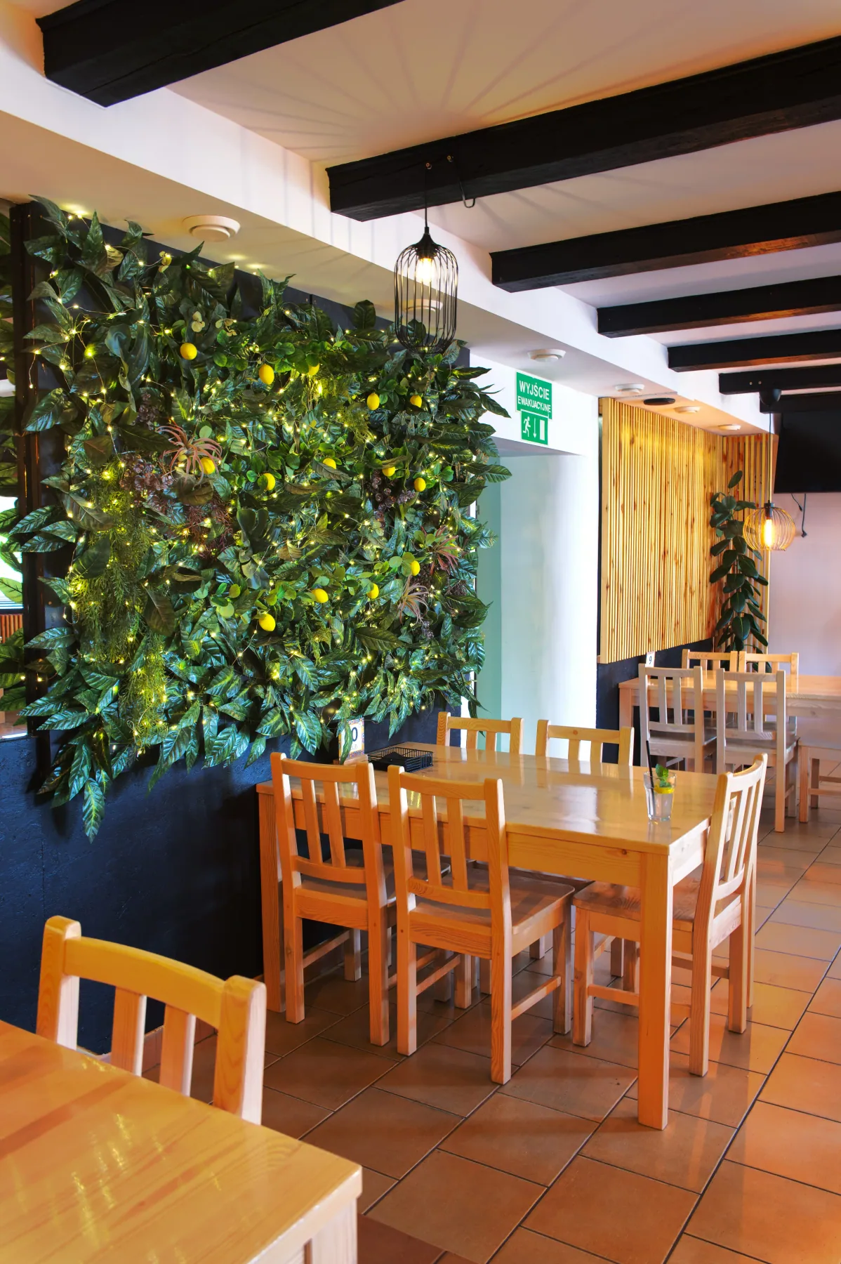 Interior of the Dolce Vita restaurant in Nisko