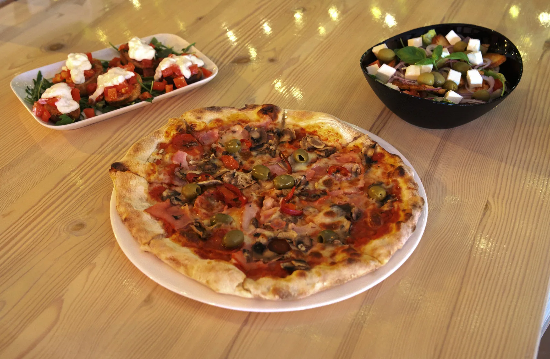 Pizza full of flavour